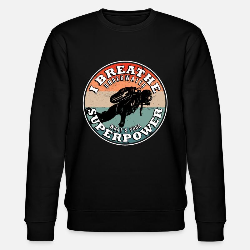 Plongée Évolution Sous-marin ScubaAppareur - Sweat bio CHANGER Stanley/Stella Unisexe - noir