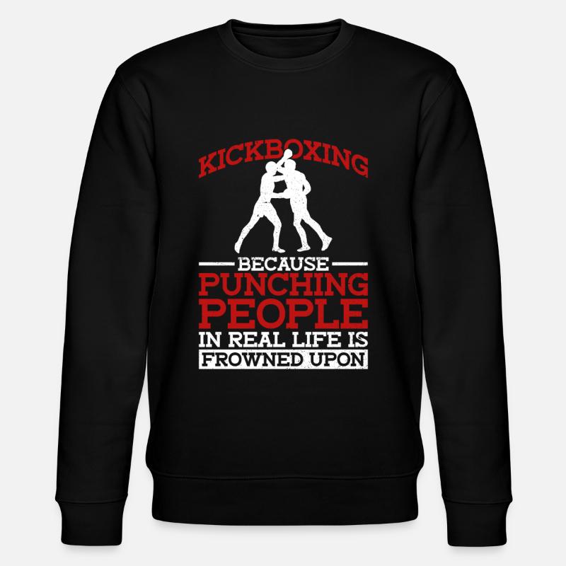 Kickboxen Kickboxer Kickboxing - Stanley/Stella Unisex Bio-Sweatshirt CHANGER  - Schwarz