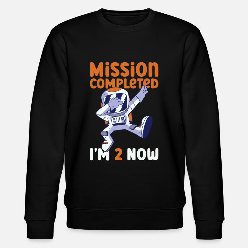 2ème anniversaire astronaute 2 ans - Sweat bio CHANGER Stanley/Stella Unisexe - noir