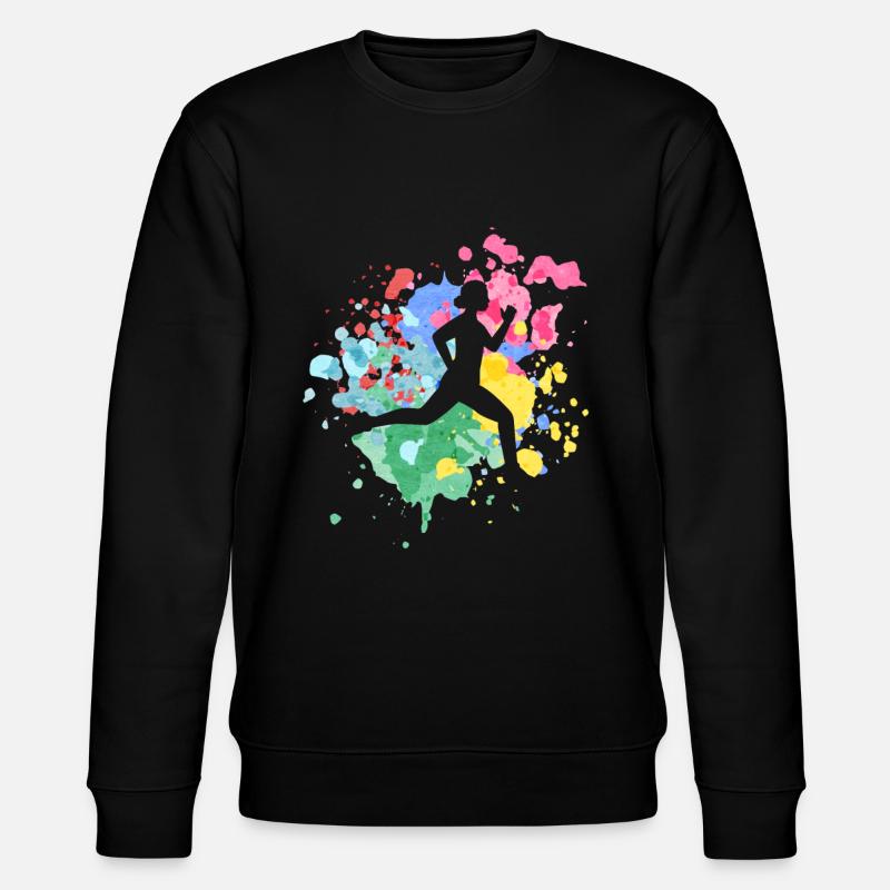 Marathonläufer Marathon Training Joggen Laufen - Stanley/Stella Unisex Bio-Sweatshirt CHANGER  - Schwarz