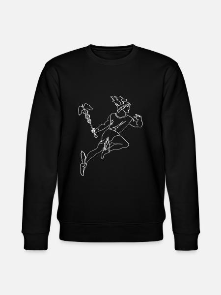 Hermes Griekse Mythologie Griekse God - Stanley/Stella Uniseks bio-sweatshirt CHANGER  - zwart