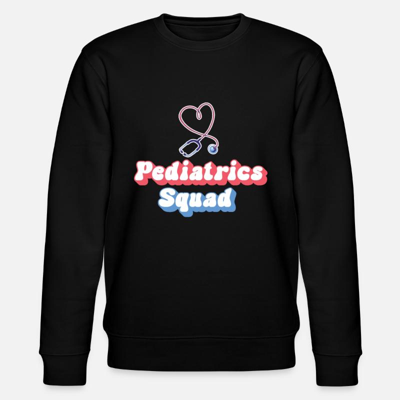 Kinder Krankenschwester Säugling Pädiatrie - Stanley/Stella Unisex Bio-Sweatshirt CHANGER  - Schwarz