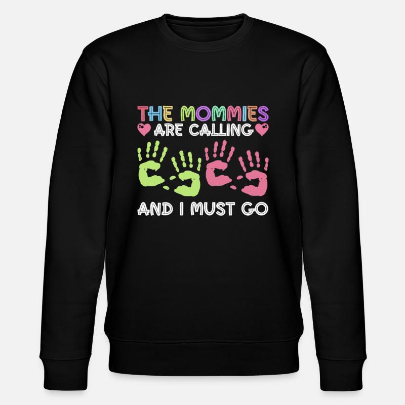 Kinder Krankenschwester Säugling Pädiatrie - Stanley/Stella Unisex Bio-Sweatshirt CHANGER  - Schwarz