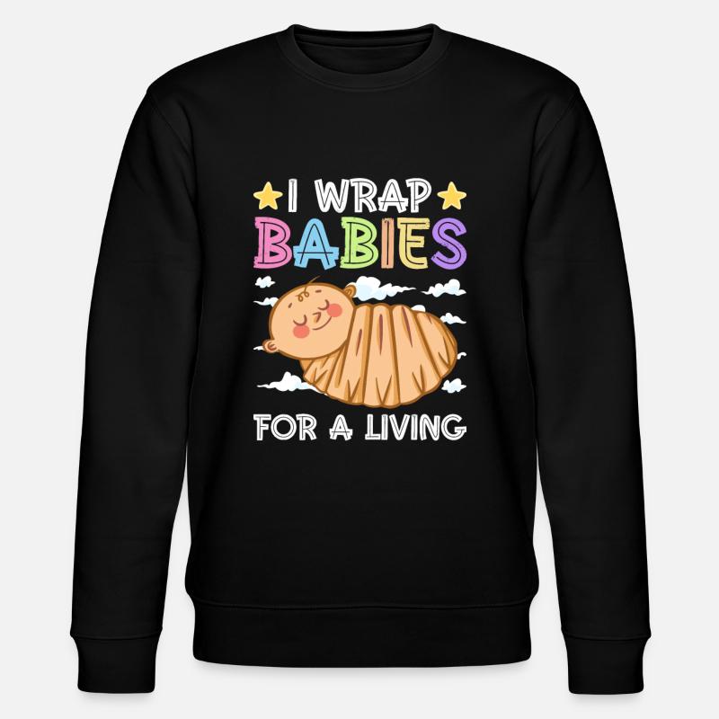 Kinder Krankenschwester Säugling Pädiatrie - Stanley/Stella Unisex Bio-Sweatshirt CHANGER  - Schwarz