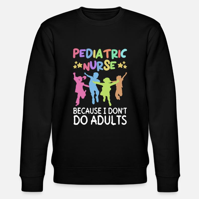 Kinder Krankenschwester Säugling Pädiatrie - Stanley/Stella Unisex Bio-Sweatshirt CHANGER  - Schwarz