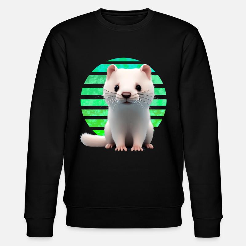 Furet Coucher de soleil - Sweat bio CHANGER Stanley/Stella Unisexe - noir