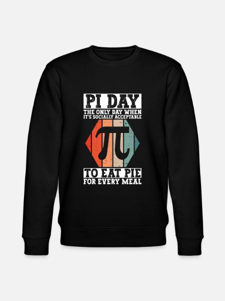 Sjov matematiklærer til Pi-dag matematiknørd - Stanley/Stella økologisk unisex-sweatshirt CHANGER  - sort