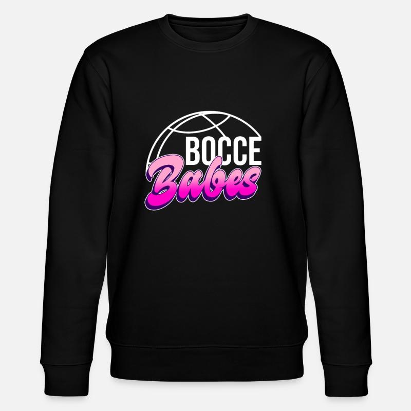 Boccia Babes - Boccia Ball - Stanley/Stella CHANGER Unisex Organic Sweatshirt - black