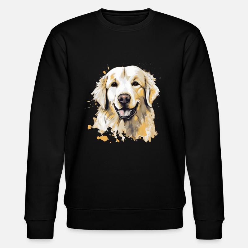 Golden Retriever - Stanley/Stella Unisex Bio-Sweatshirt CHANGER  - Schwarz