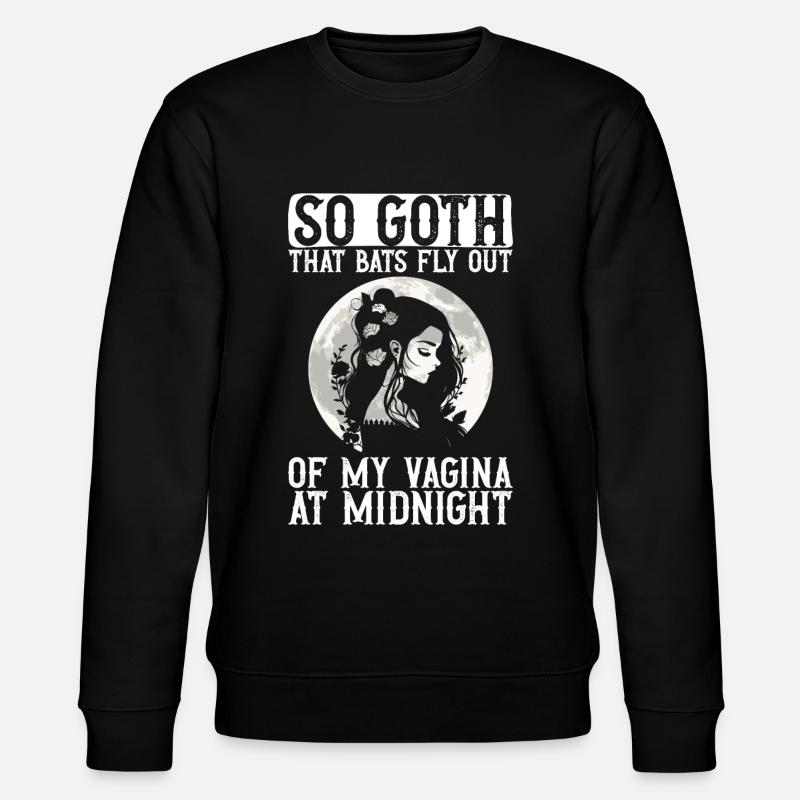 Goth gothique chauves-souris vagin dicton - Sweat bio CHANGER Stanley/Stella Unisexe - noir