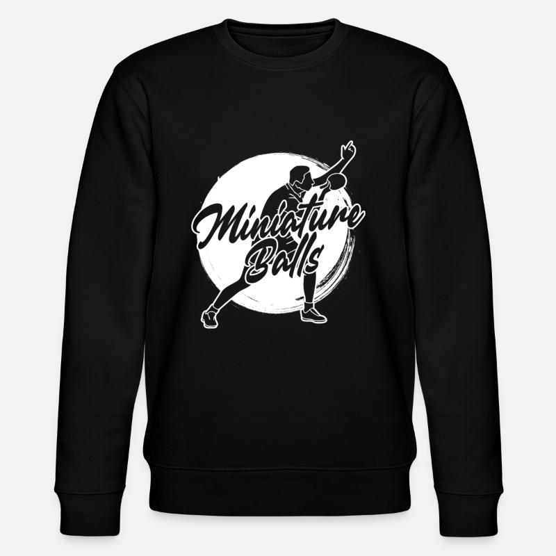 Boules miniatures - Ping-pong amusant - Sweat bio CHANGER Stanley/Stella Unisexe - noir