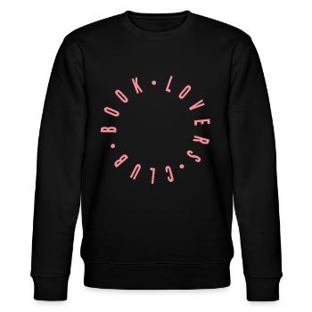 Book Lovers Club - Stanley/Stella Unisex Bio-Sweatshirt CHANGER  - Schwarz - Vorne - Nik (191cm) & Marisol (170cm)