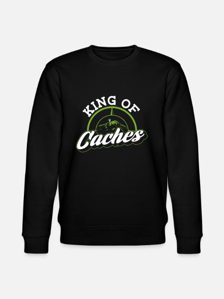 King of Caches - Geocaching Geocacher - Stanley/Stella CHANGER Unisex Organic Sweatshirt - black