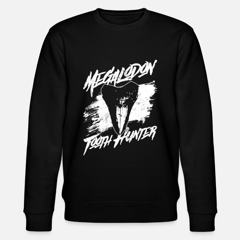 Megalodon Tooth Hunter - Requin mégalodon - Sweat bio CHANGER Stanley/Stella Unisexe - noir
