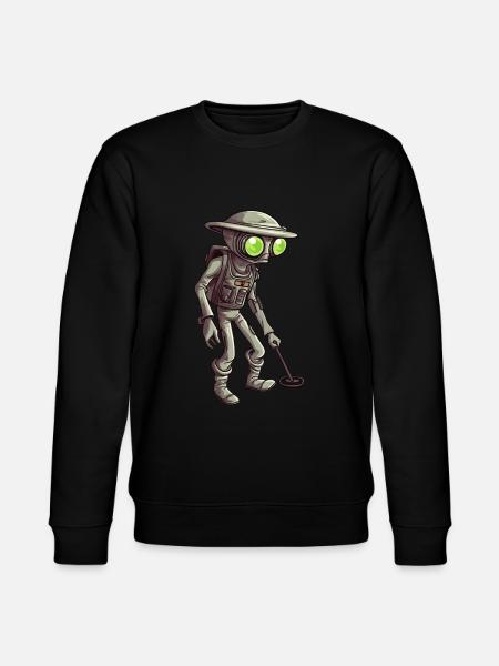 Alien Metal Detector Treasure Hunt Detectorists - Stanley/Stella CHANGER Unisex Organic Sweatshirt - black