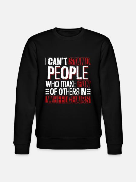 Wheelchair Wheelchair Disability Funny - Stanley/Stella CHANGER Unisex Organic Sweatshirt - black