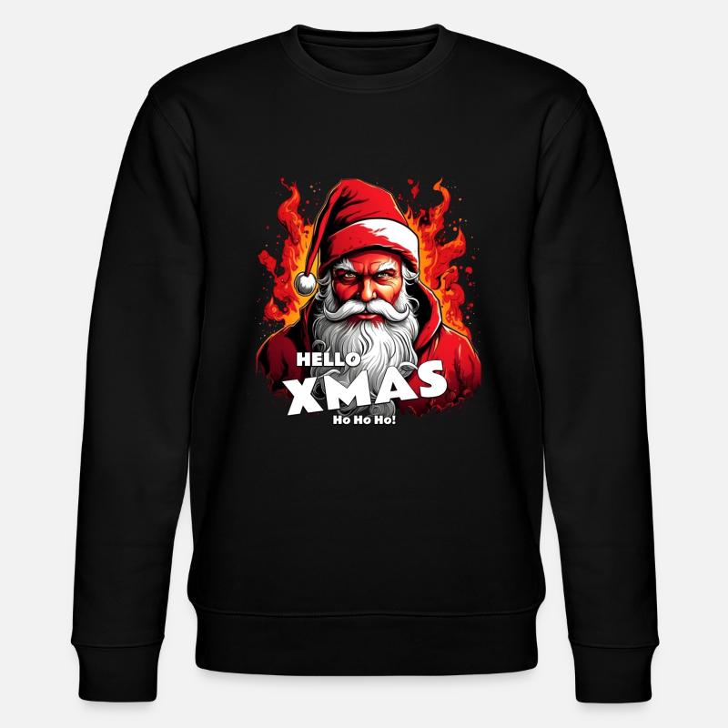 Santa's Hellstare | Hello Xmas - Stanley/Stella Unisex Bio-Sweatshirt CHANGER  - Schwarz