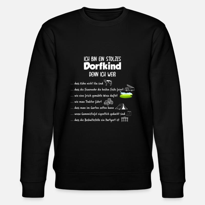 Dorfkind - Stanley/Stella Unisex Bio-Sweatshirt CHANGER  - Schwarz