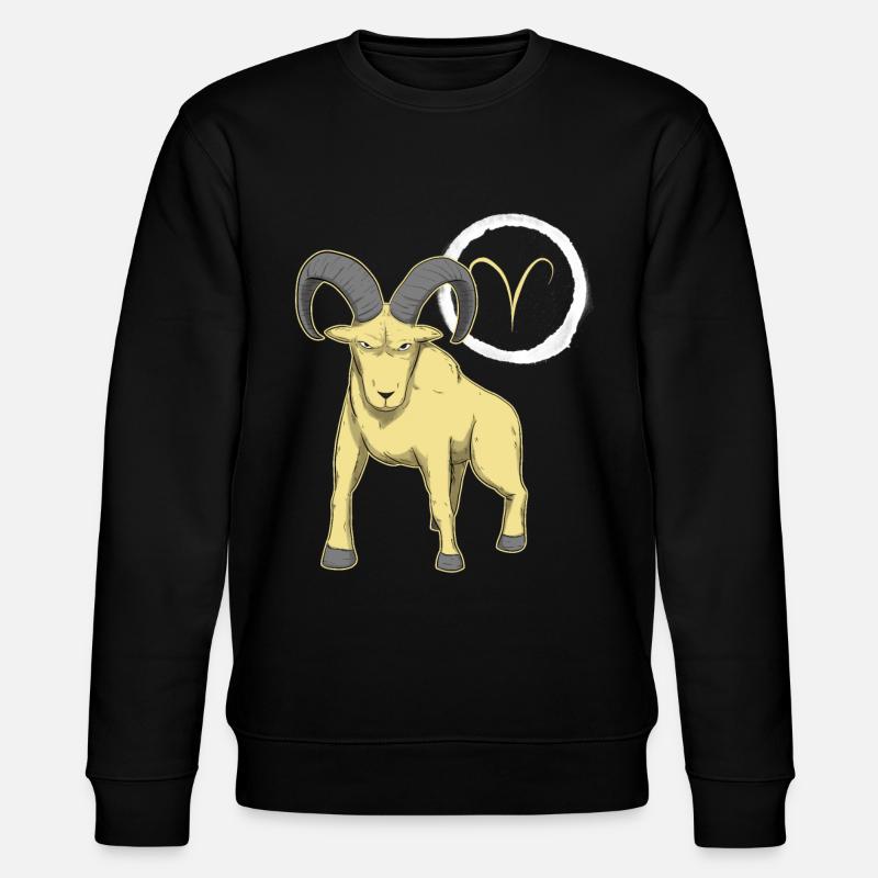 Zodiac Aries Aries - Stanley/Stella CHANGER Unisex Organic Sweatshirt - black