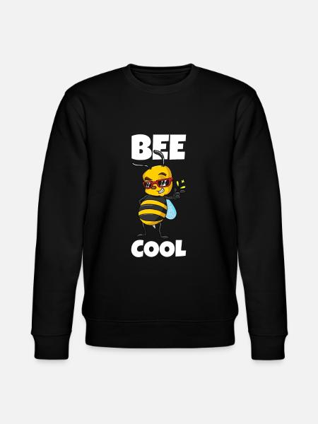 Bee Cool - sweet industrious bee - Stanley/Stella CHANGER Unisex Organic Sweatshirt - black