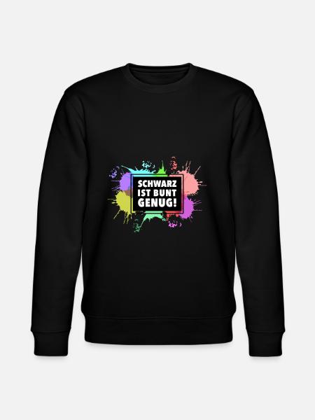 Schwarz ist bunt genug - Stanley/Stella Unisex Bio-Sweatshirt CHANGER  - Schwarz