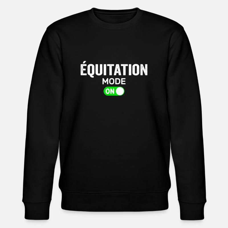 Équitation mode on - Sweat bio CHANGER Stanley/Stella Unisexe - noir