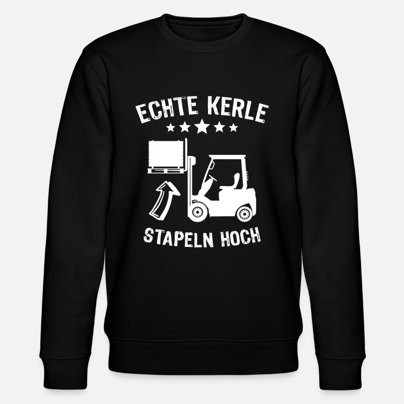 Gabelstapler Stapler Staplerfahrer - Stanley/Stella Unisex Bio-Sweatshirt CHANGER  - Schwarz
