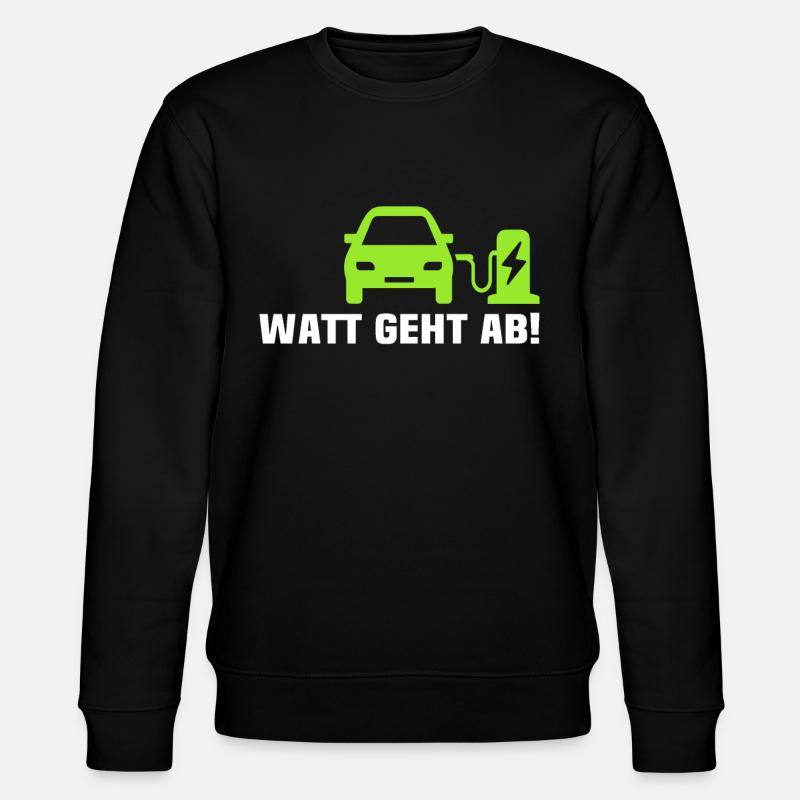 E-auto Elektroauto EAuto - Stanley/Stella Unisex Bio-Sweatshirt CHANGER  - Schwarz