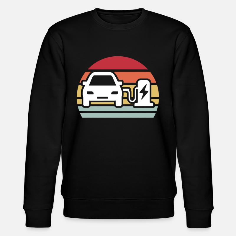Eauto E-Auto Elektro Auto - Stanley/Stella Unisex Bio-Sweatshirt CHANGER  - Schwarz