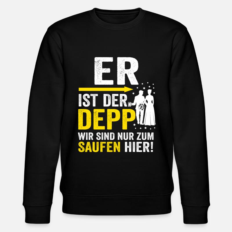 Junggesellenabschied Männer Geschenk lustig - Stanley/Stella Unisex Bio-Sweatshirt CHANGER  - Schwarz