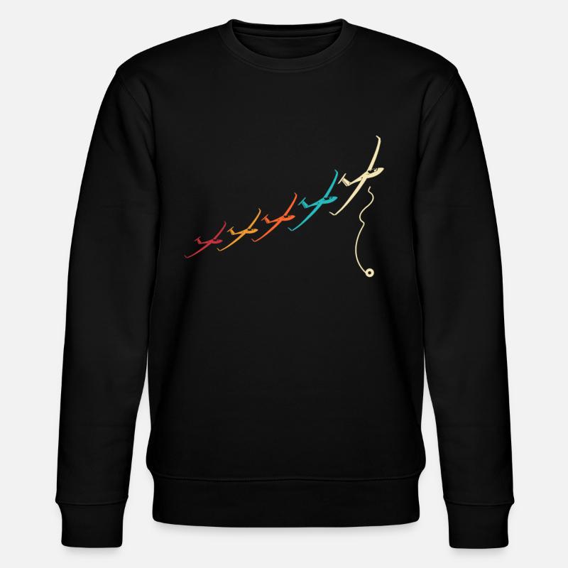 Glider Gliding Gliding Gliding - Stanley/Stella CHANGER Unisex Organic Sweatshirt - black
