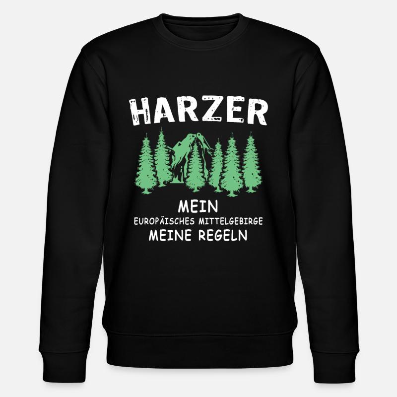 Harz Sprüche Harzer - Stanley/Stella Unisex Bio-Sweatshirt CHANGER  - Schwarz