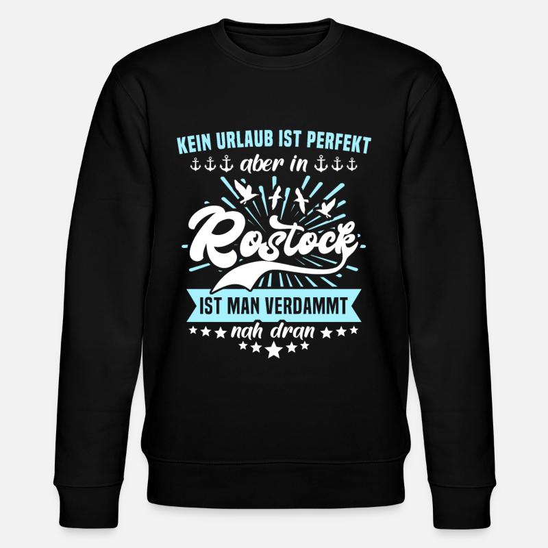 Rostock Ostsee Rostocker - Stanley/Stella Unisex Bio-Sweatshirt CHANGER - Schwarz