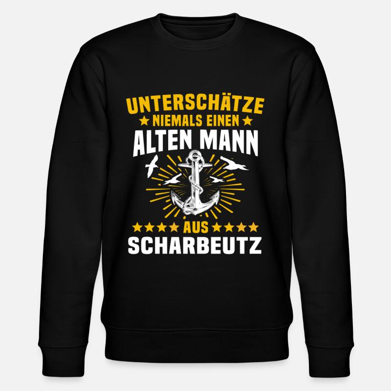 Scharbeutz Sprüche Scharbeutzer Ostsee - Stanley/Stella Unisex Bio-Sweatshirt CHANGER  - Schwarz