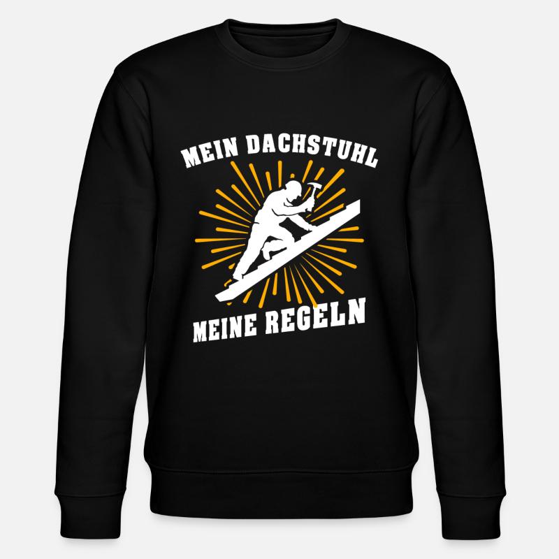 Dachdecker Dachdecken Dach Decken - Stanley/Stella Unisex Bio-Sweatshirt CHANGER  - Schwarz