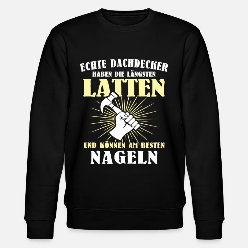 Dachdecker Dachspengler Dachklempner Dachdecken - Stanley/Stella Unisex Bio-Sweatshirt CHANGER  - Schwarz