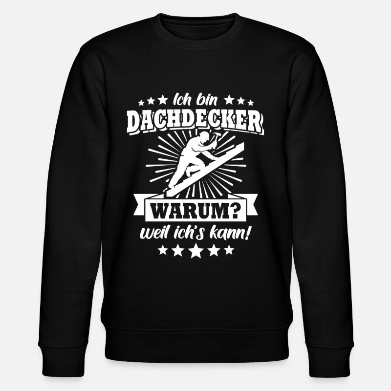 Dachdecker Dachdecken - Stanley/Stella Unisex Bio-Sweatshirt CHANGER - Schwarz