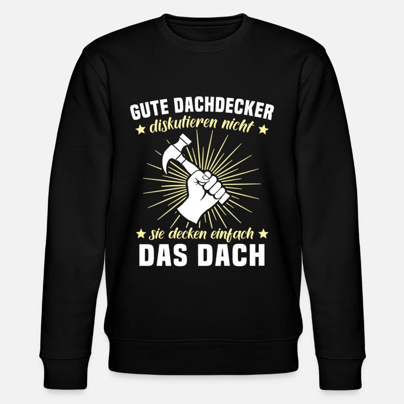 Dachdecker Dächer Decken Dachdecken - Stanley/Stella Unisex Bio-Sweatshirt CHANGER - Schwarz