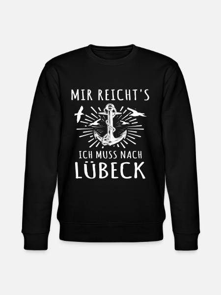 Lübeck - Stanley/Stella Unisex Bio-Sweatshirt CHANGER - Schwarz
