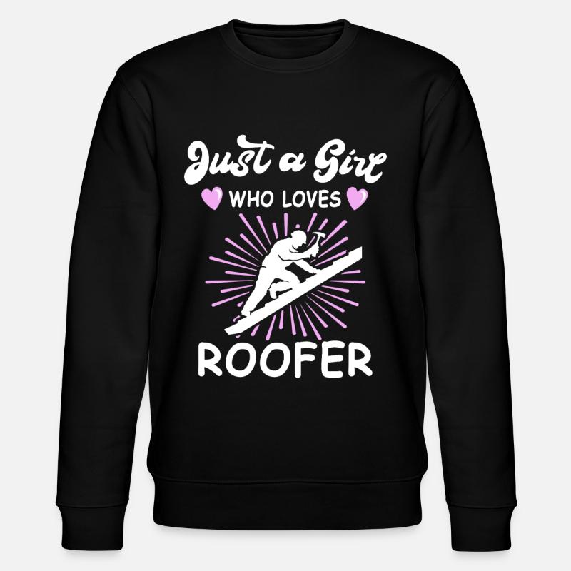Roofing motif roofing ceilings - Stanley/Stella CHANGER Unisex Organic Sweatshirt - black