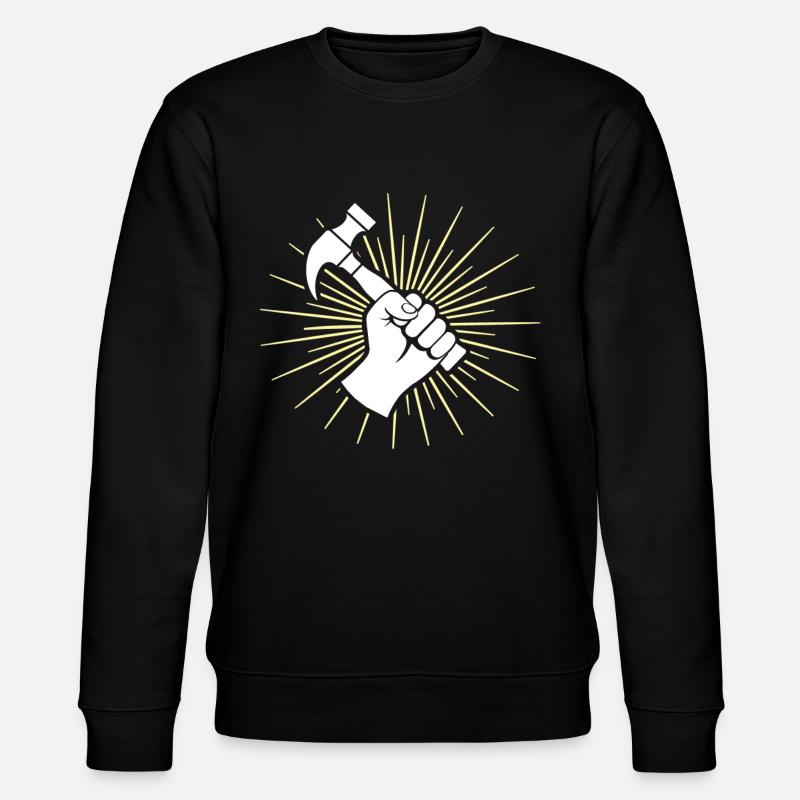 Dachdecker Dachdecken Dachdeckermeister - Stanley/Stella Unisex Bio-Sweatshirt CHANGER - Schwarz