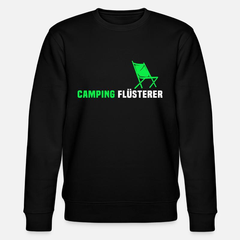 Campen Wohnwagen Camping Flüsterer - Stanley/Stella Unisex Bio-Sweatshirt CHANGER  - Schwarz
