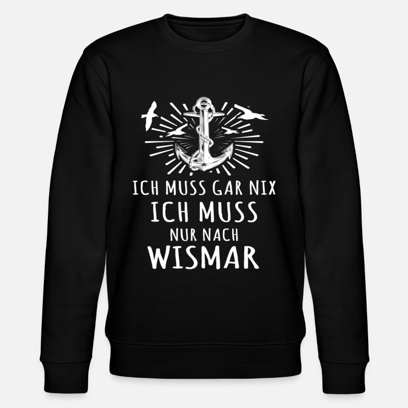 Wismar - Stanley/Stella Unisex Bio-Sweatshirt CHANGER  - Schwarz