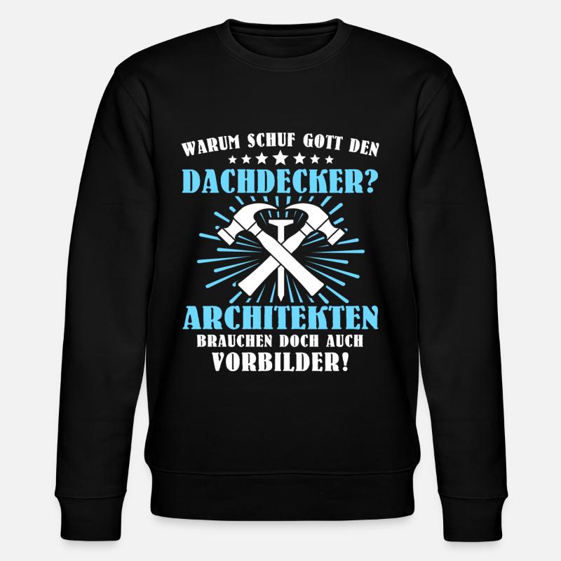 Dachdecker Beruf Dachdecken - Stanley/Stella Unisex Bio-Sweatshirt CHANGER  - Schwarz