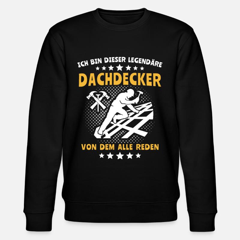 Dachdecker Handwerker Dachdecken - Stanley/Stella Unisex Bio-Sweatshirt CHANGER  - Schwarz