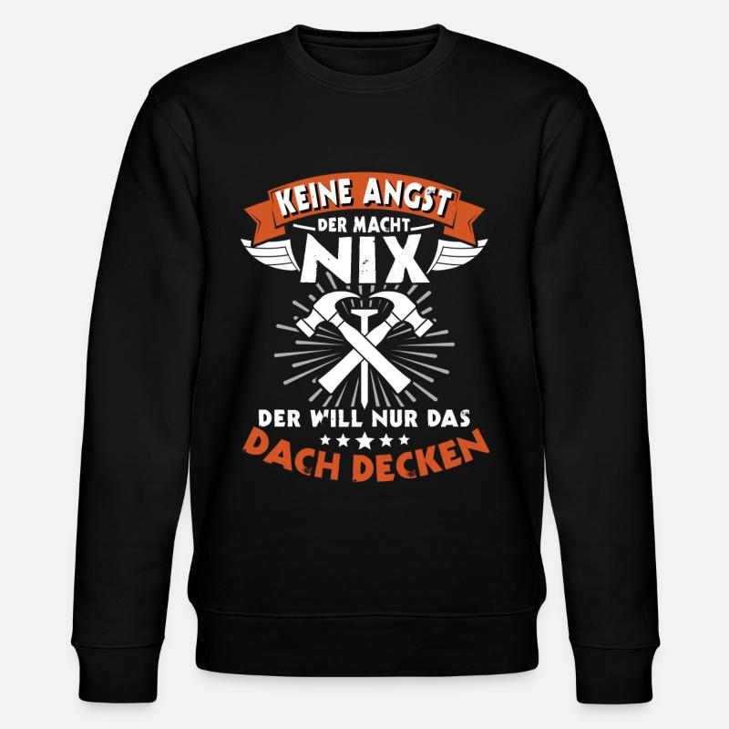 Dachdecker Handwerker Dachdecken - Stanley/Stella Unisex Bio-Sweatshirt CHANGER - Schwarz