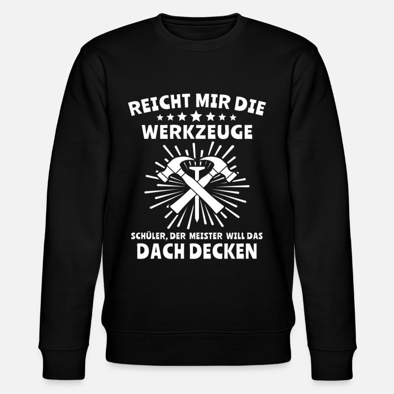 Dachdecker Dachdecken - Stanley/Stella Unisex Bio-Sweatshirt CHANGER  - Schwarz