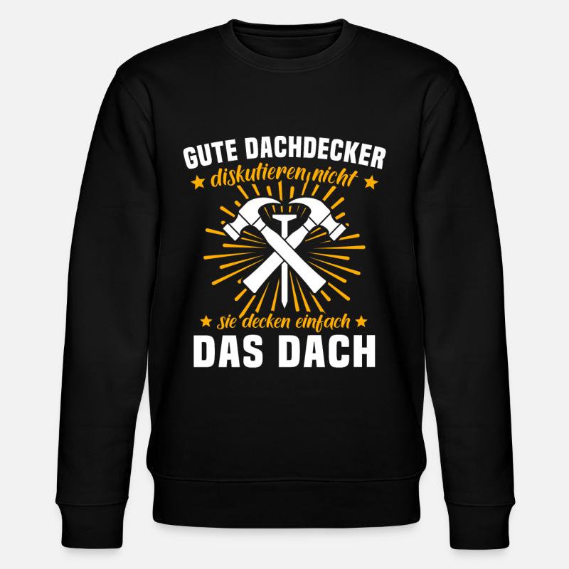 Dachdecker Dachspengler Dachklempner - Stanley/Stella Unisex Bio-Sweatshirt CHANGER - Schwarz