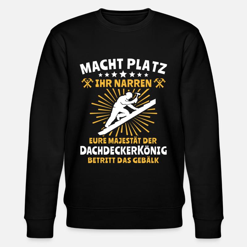 Dachdecker Dachspengler Dachklempner - Stanley/Stella Unisex Bio-Sweatshirt CHANGER  - Schwarz