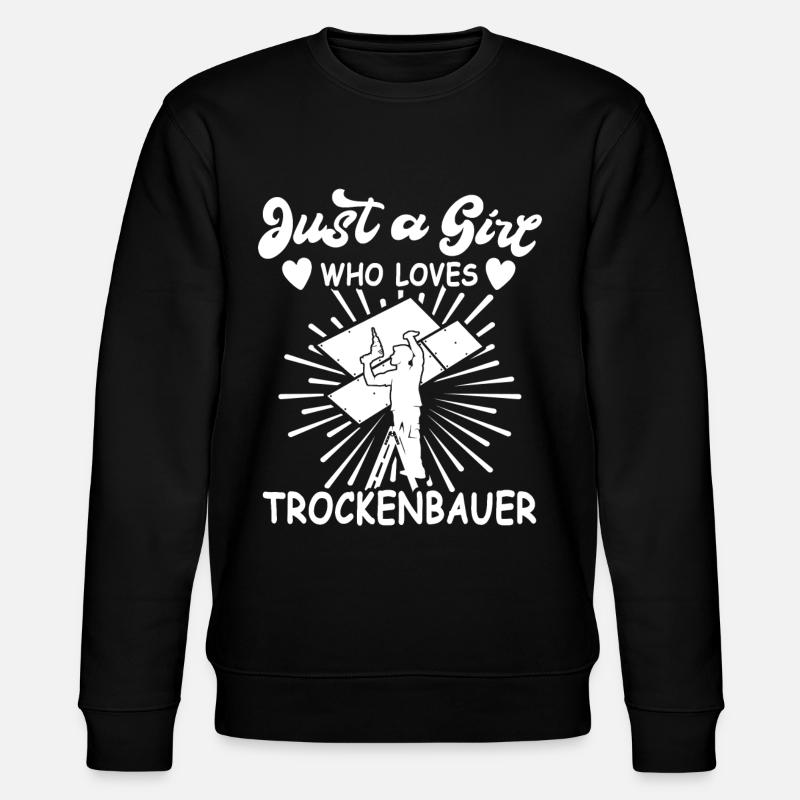 Trockenbauer - Stanley/Stella Unisex Bio-Sweatshirt CHANGER  - Schwarz